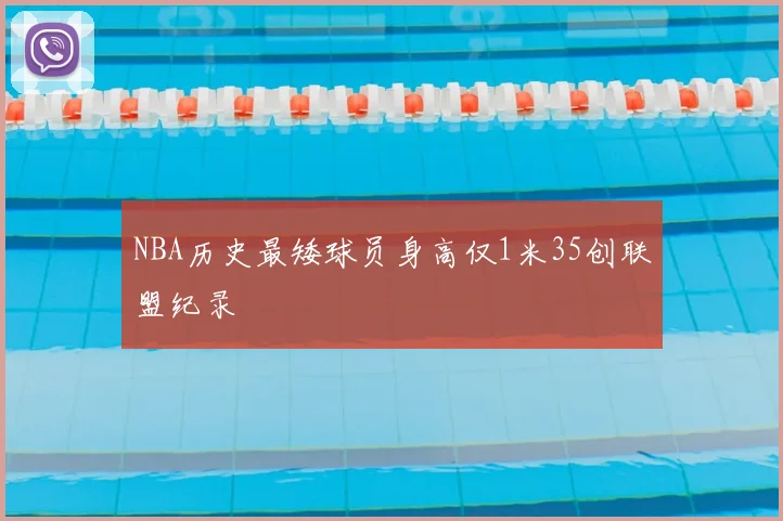 NBA历史最矮球员身高仅1米35创联盟纪录